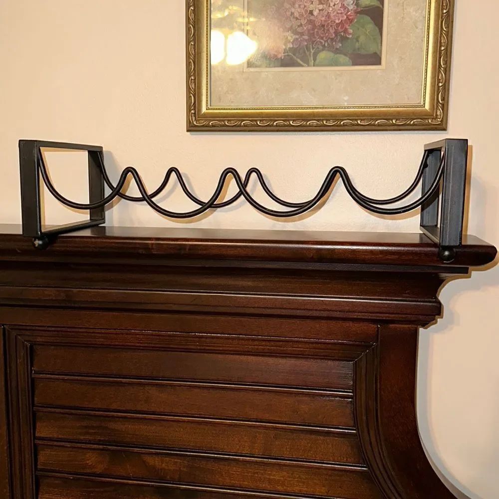 Metal Wine Rack 4 Bottle Holder